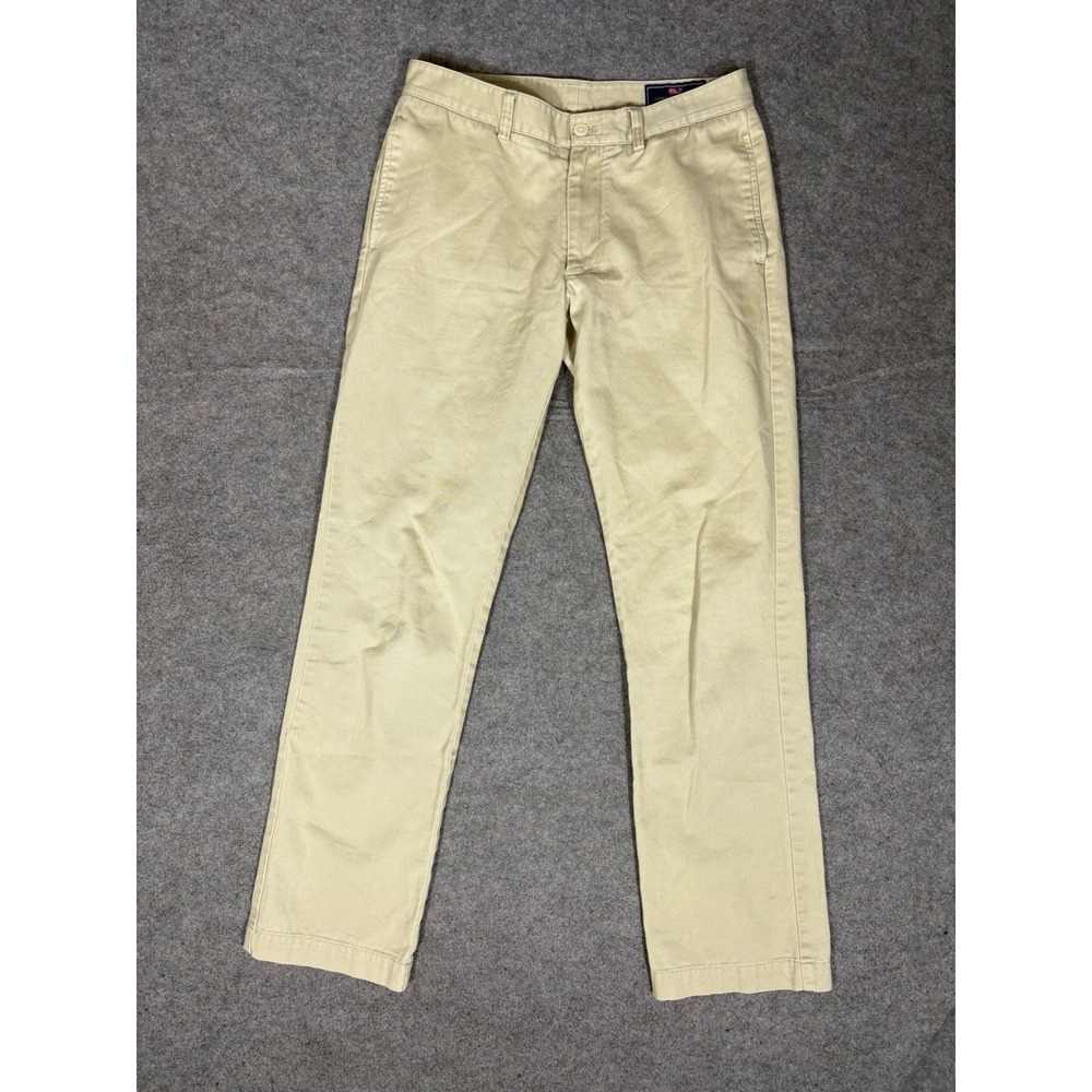 Vineyard Vines Slim Fit Club Pant Mens 30x32 Khaki Tan Chino Trousers‎ Cotton